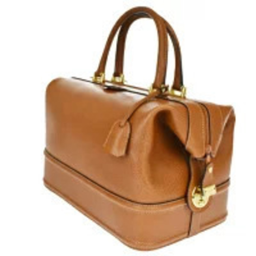 Gucci handbag brown doctors leather Brown